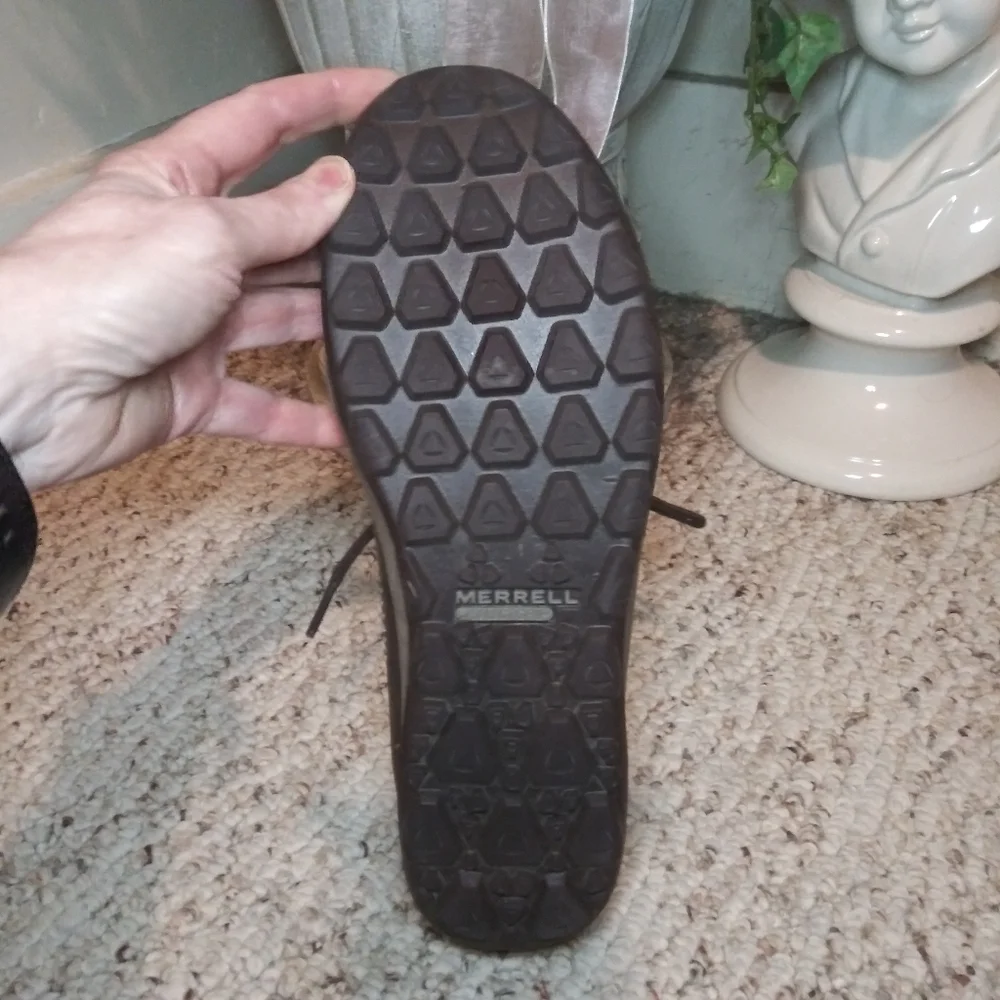 Merrell Ashland Tie Ladies Lace-Up Casual Shoe Style J42514 Color Is Coffee - Picture 10 of 13